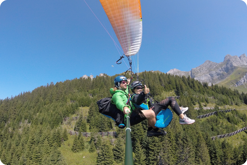 paragliding experience in switzerland