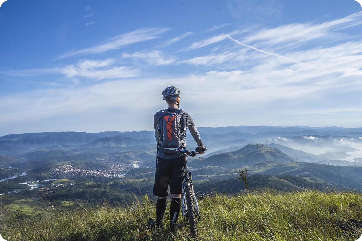 road to become a mountain biker