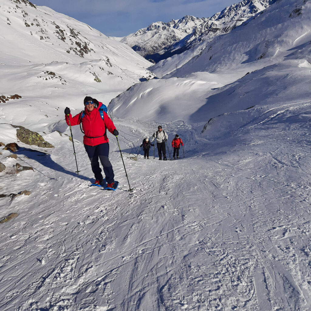 private snowshoe tour in the swiss alps