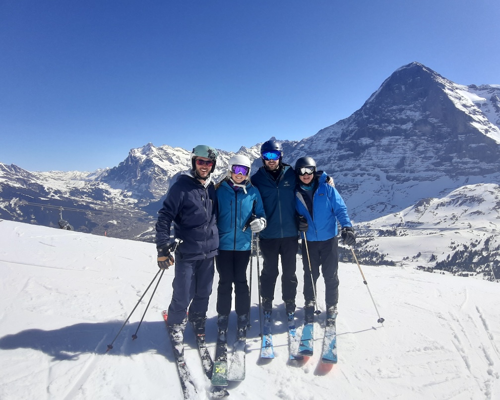 Swiss alps ski trip