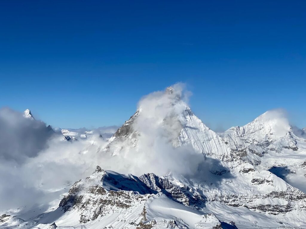 mountains view on klein matterhorn