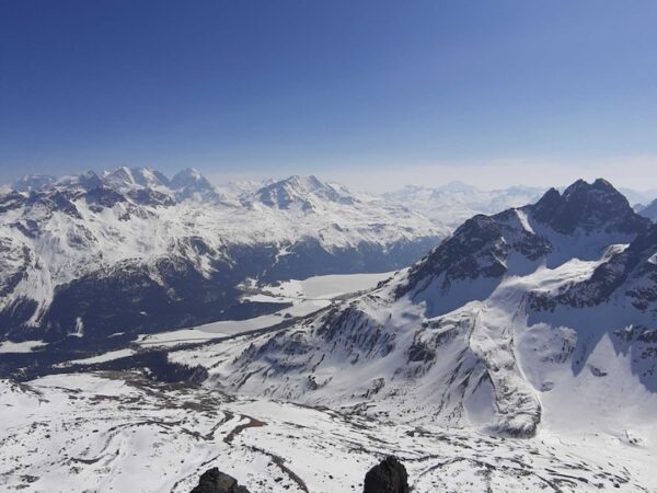 St.Moritz ski area panorama