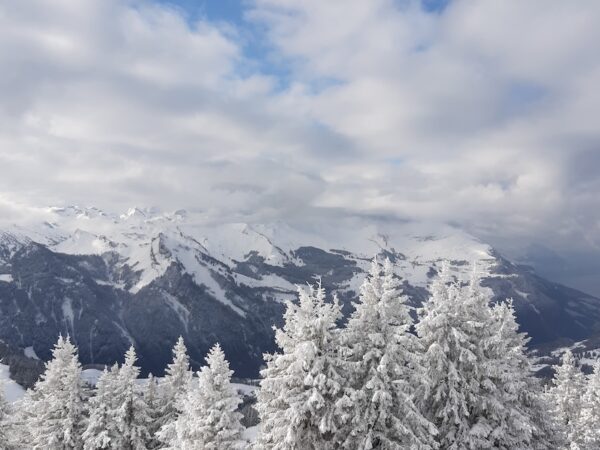 Verbier ski resort in the Swiss Alps