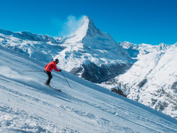 swiss alps skiing