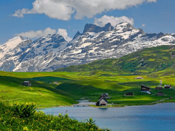 The Swiss Alps in the summer